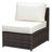 Aristidh Outdoor Armless Lounge Chair