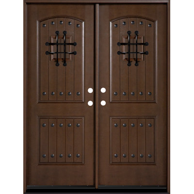 80'' Paneled Fiberglass Front Entry Doors