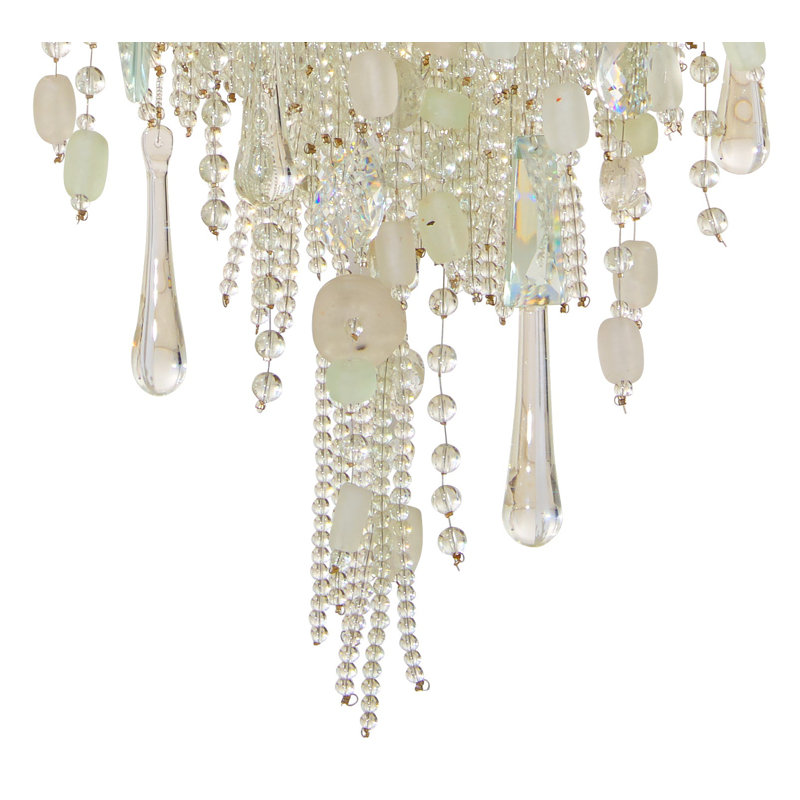 Applique murale 2 lumières Minka Metropolitan Crystal Reign au fini nickel poli