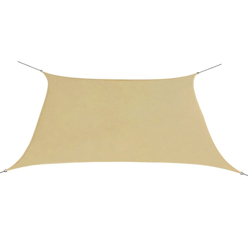 2m x 2m Rectangular Shade Sail, Beige