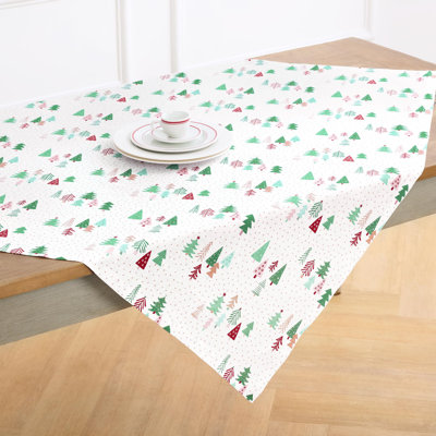 100% Pure Line Table Throw - Modern Christmas