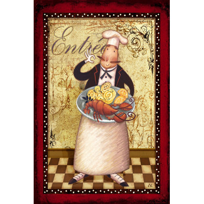 Chefs Bon Appetit III 1 Piece Wrapped Canvas Painting
