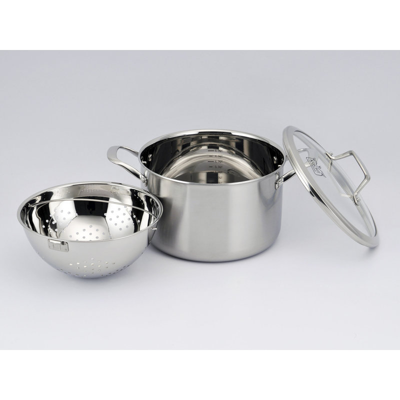 Kucht 10 Piece Stainless Steel Non Stick Cookware Set