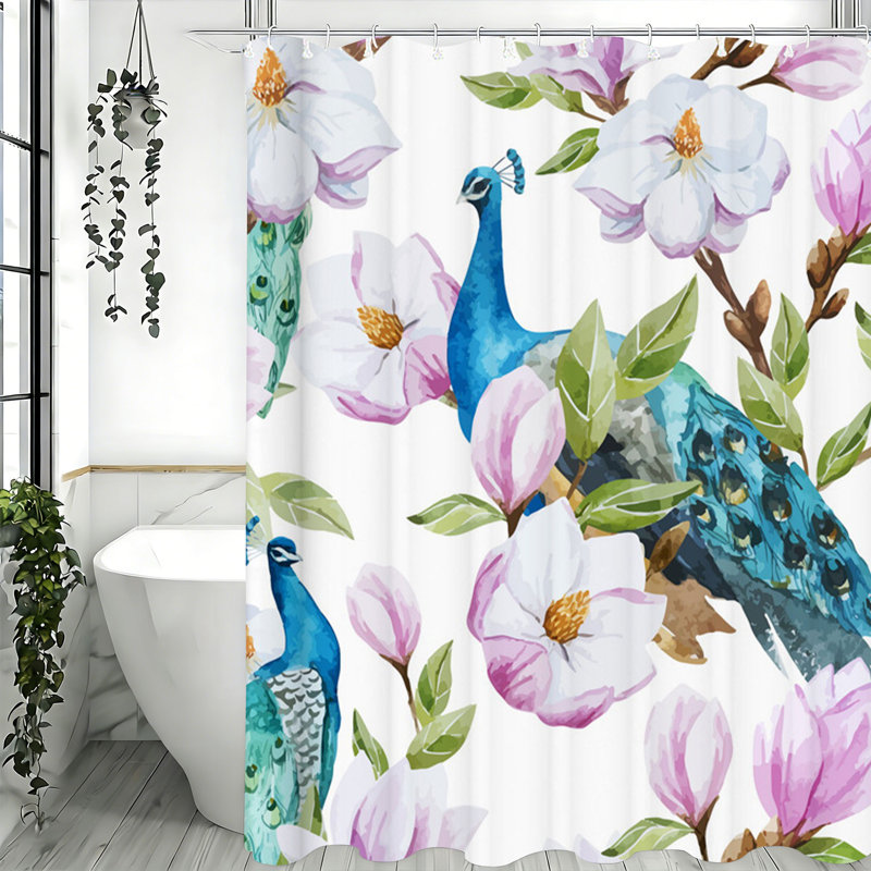 Rideaux de douche avec crochets inclus
