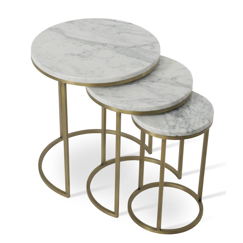 Table de bout Alexy, Blanc