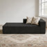 Chaise longue 68 po en chenille de luxe à compression sans assemblage requis