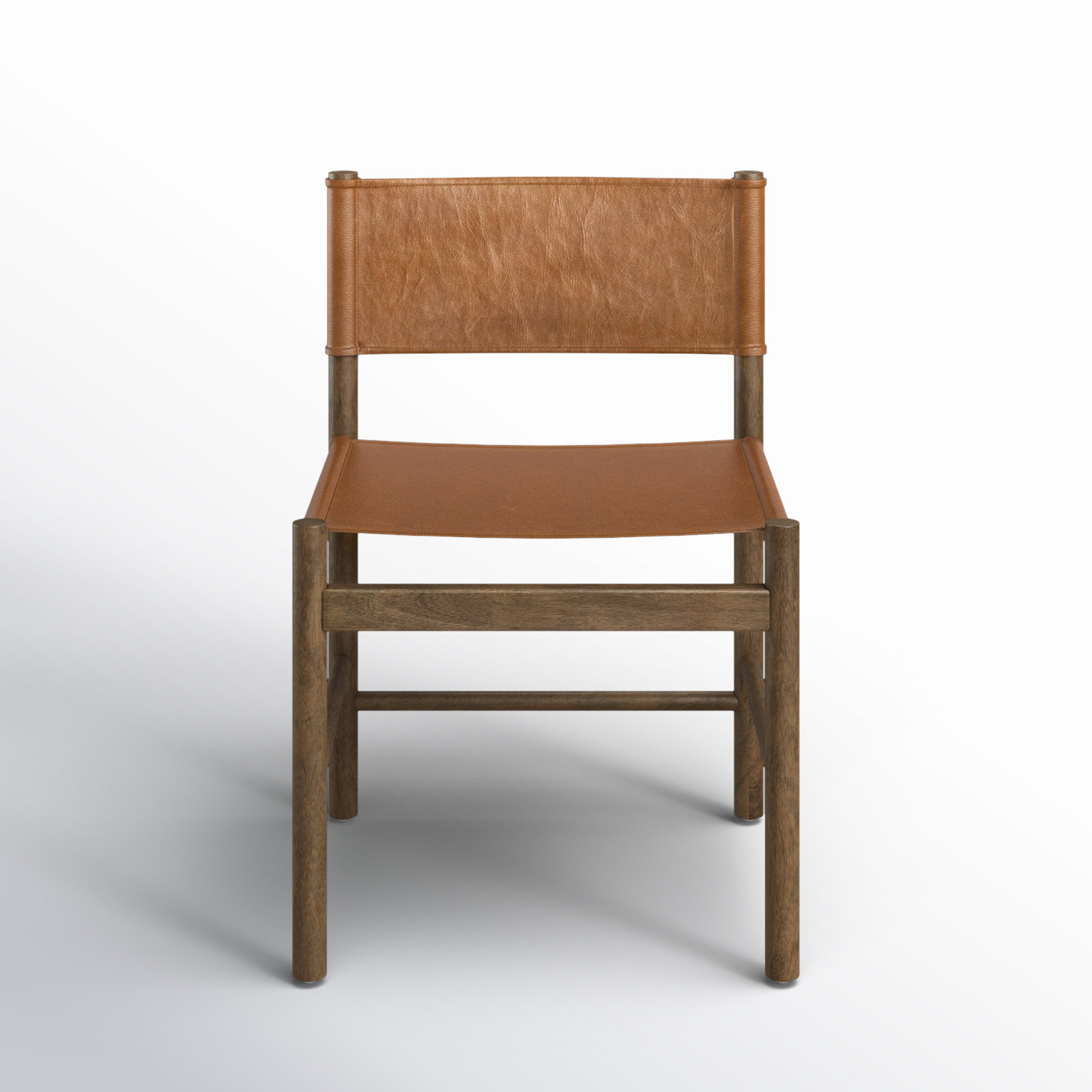 Matisse Genuine Leather Side Chair, Sonoma Butterscotch Top Grain Leather, Vintage Natural