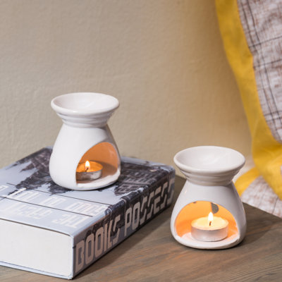 2 Piece Ceramic Tabletop Votive Holder Set