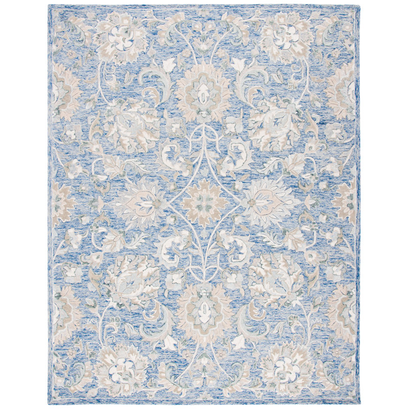 Esponga Hand Tufted Wool Oriental Rug, Rectangle 8' x 10'