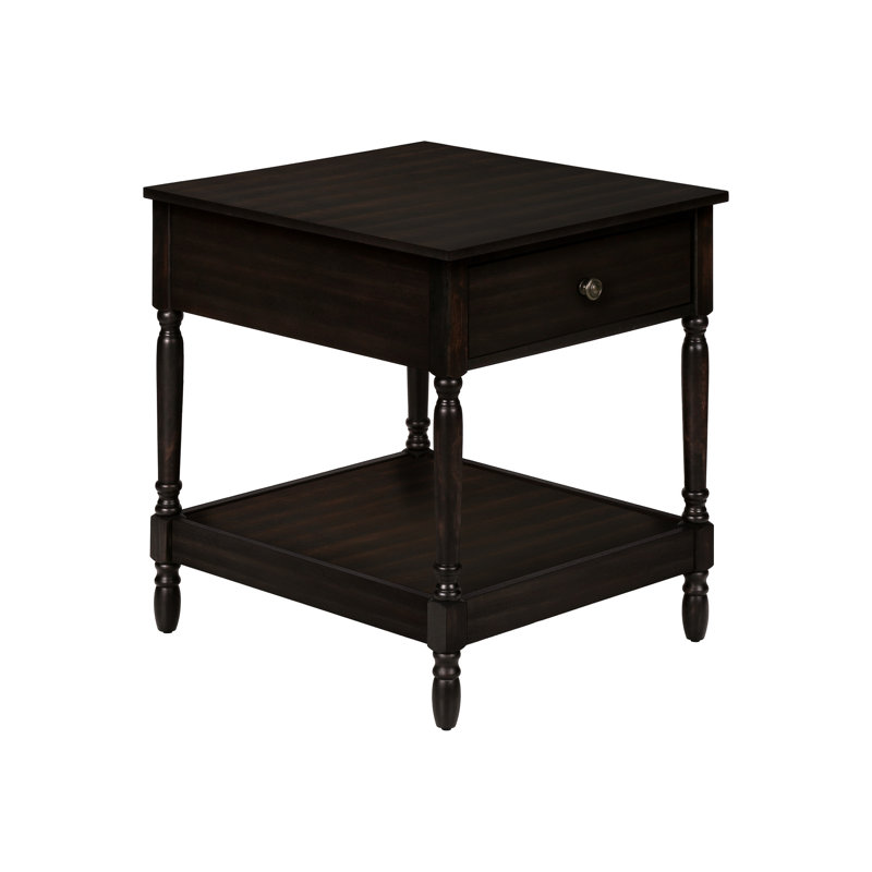 Table d'appoint Traditional avec 2 tablettes et 2 tablettes inférieures