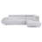 Sectional  ( Without Ottoman) , WHITE