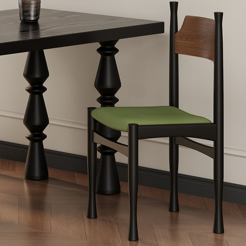 Table demi-ovale French French Retro, H 29,5 po x l 70,9 po x P 31,5 po, 7 pièces : table, 6 chaises