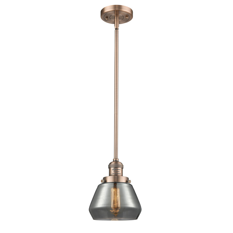Chill 1 - Light Single Pendant, Antique Copper, Plated Smoked, 128.63" x 7" x 7"