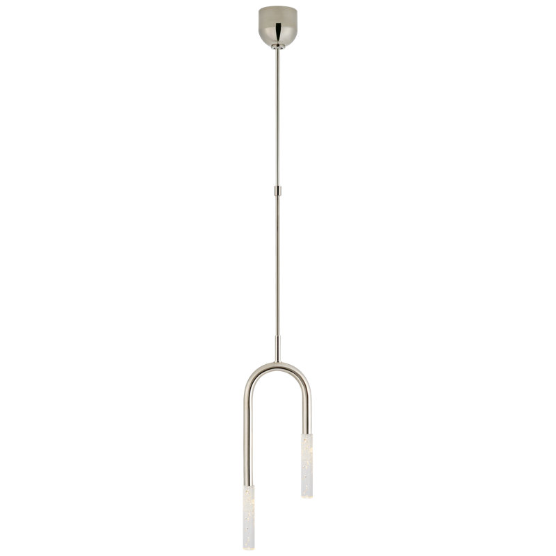 Kelly Wearstler Rousseau Small Asymmetric Pendant, Polished Nickel