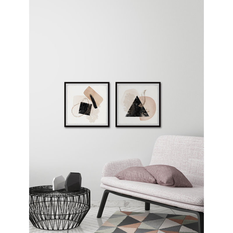 Mysteries Of The Pyramid by Marmont Hill - 2 Piece Single Picture Frame Painting Set, 30cm H x 30cm W x 3.81cm D