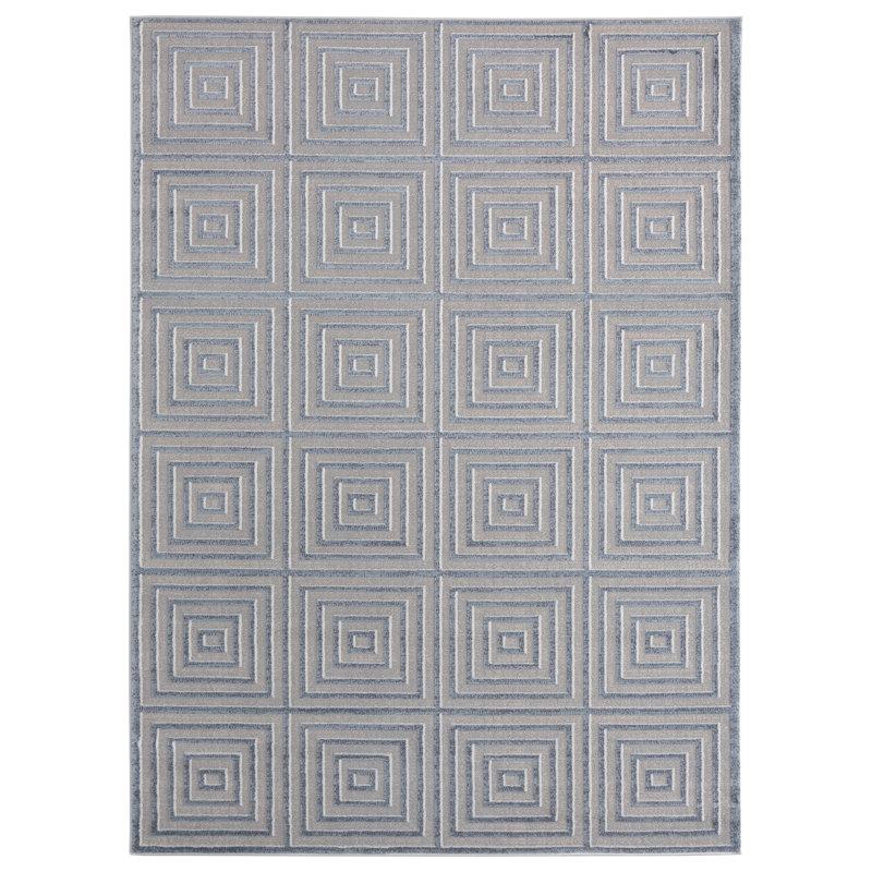 Emmeline Geometric Indoor Rug, Rectangle 1'11" x 3'