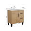 Meuble-lavabo 31,5 "avec lavabo en céramique