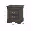 Table de chevet gris foncé-667097275