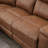 110" Wide 3-Piece Vegan Leather Power Wall Reclining Sectional Couch with Storage & Cup Holder-100824759