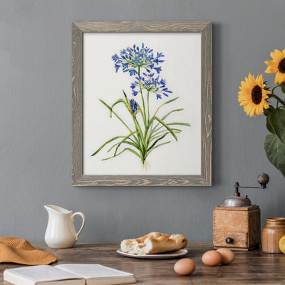 Toile encadrée «Blue Lived Botanical I-Premium» - prête à être accrochée