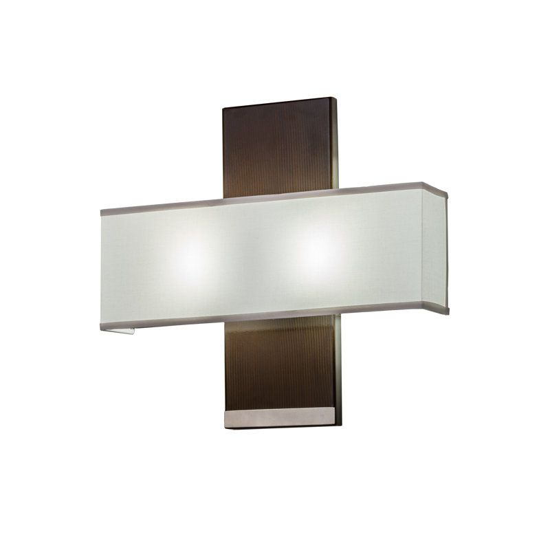 Lineal Nickel Flush Mounted Sconce