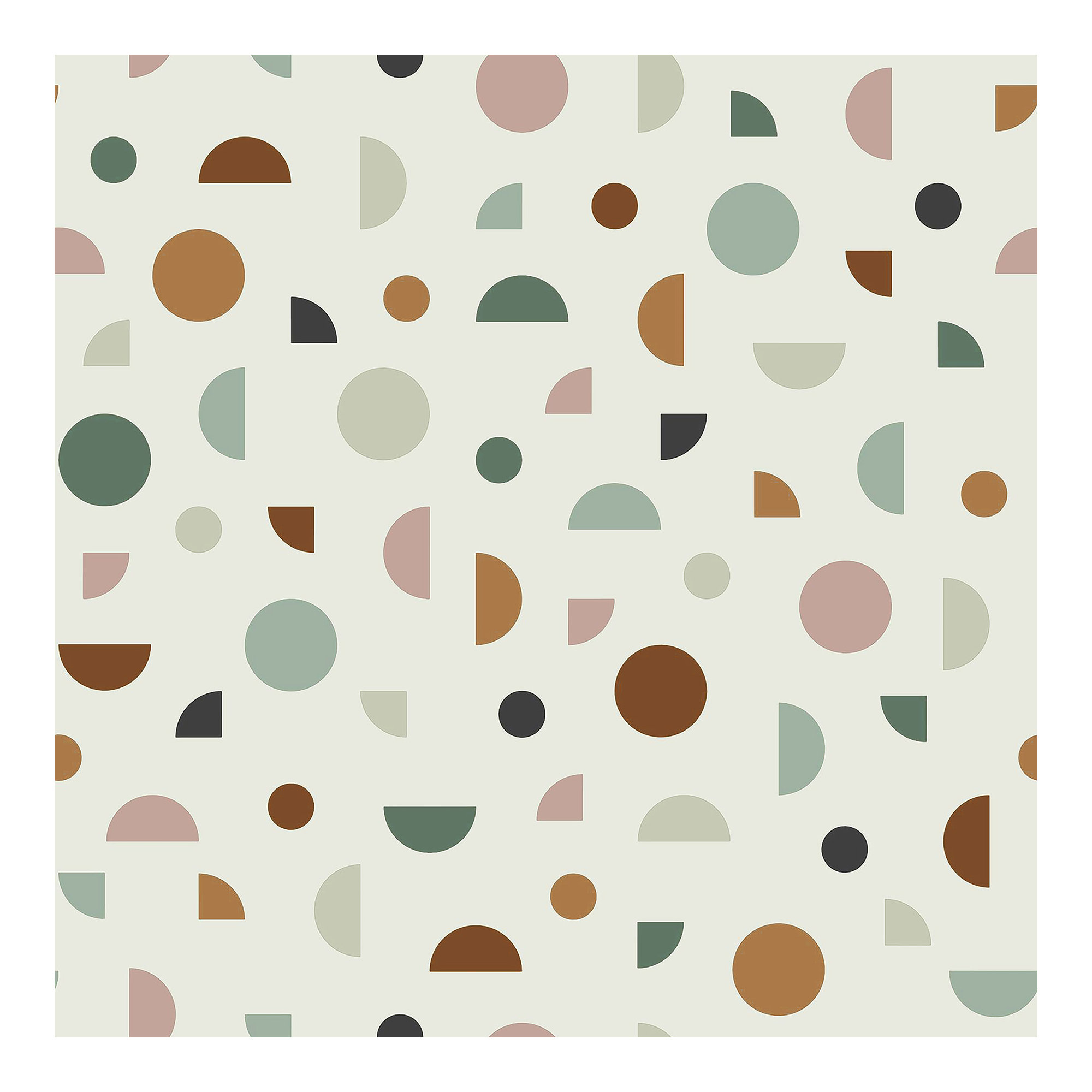 Newark Mid-Century Geometric Wallpaper, Gray