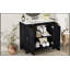 Organisateur de meuble-lavabo 36 po avec lavabo en céramique, finition vieillie, rangement spacieux et charnières à fermeture en douceur-1507327292