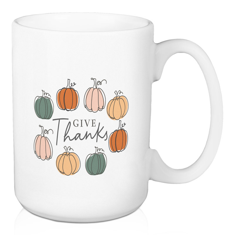Tasse à café «Offrez des citrouilles»