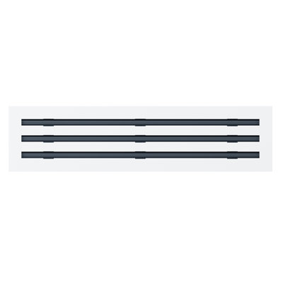Grille de registre décorative pour mur et plafond en métal blanc mat