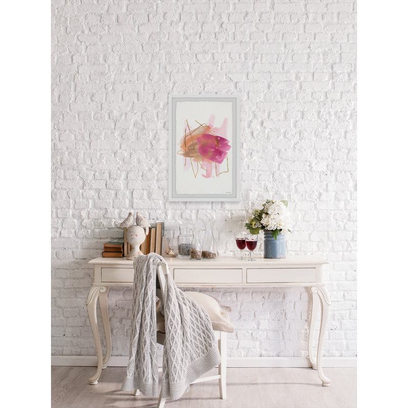 Rose Edge IV 1 Piece Single Picture Frame Painting, 41cm H x 61cm W