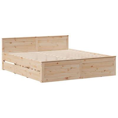 Heinle Solid Wood Storage Bed