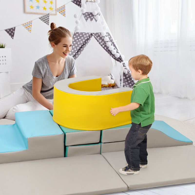 10 pièces de blocs d'escalade en mousse, Jaune