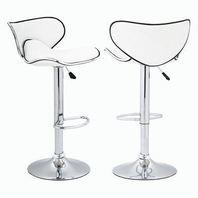 Bigler Swivel Upholstered Adjustable Height Counter Stool