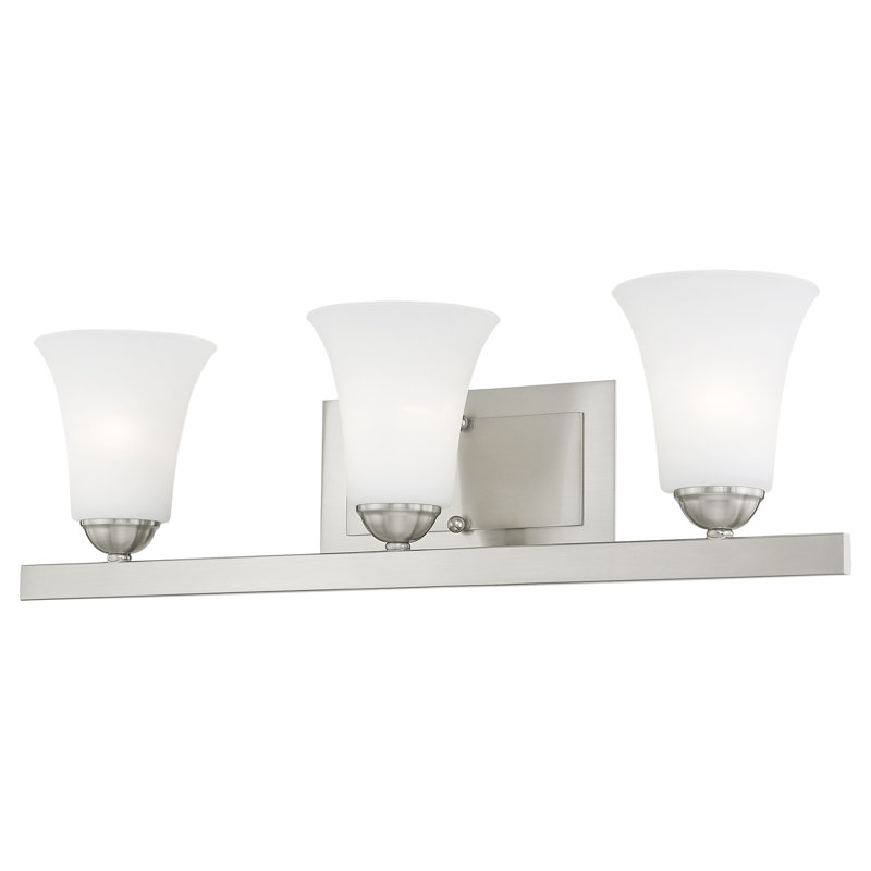 Bullis 3 - Light Dimmable Vanity Light, Brushed Nickel