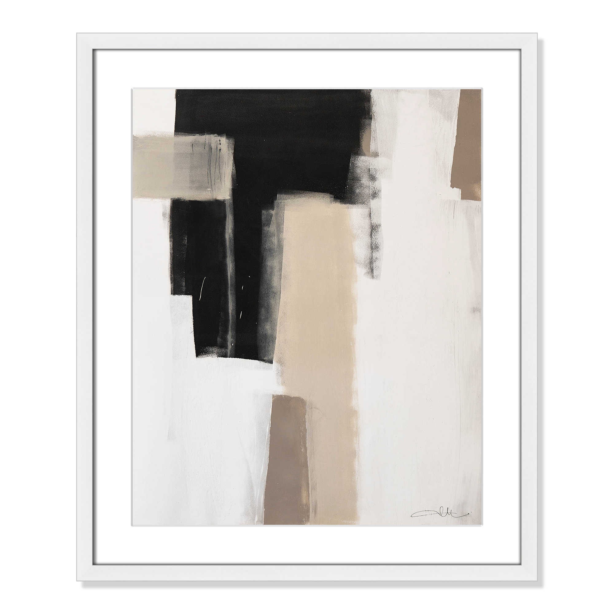 Earth Scapes I by Casa Fine Arts, 25.5" H x 21.5" W x 1.25" D, White Matted Picture Framed