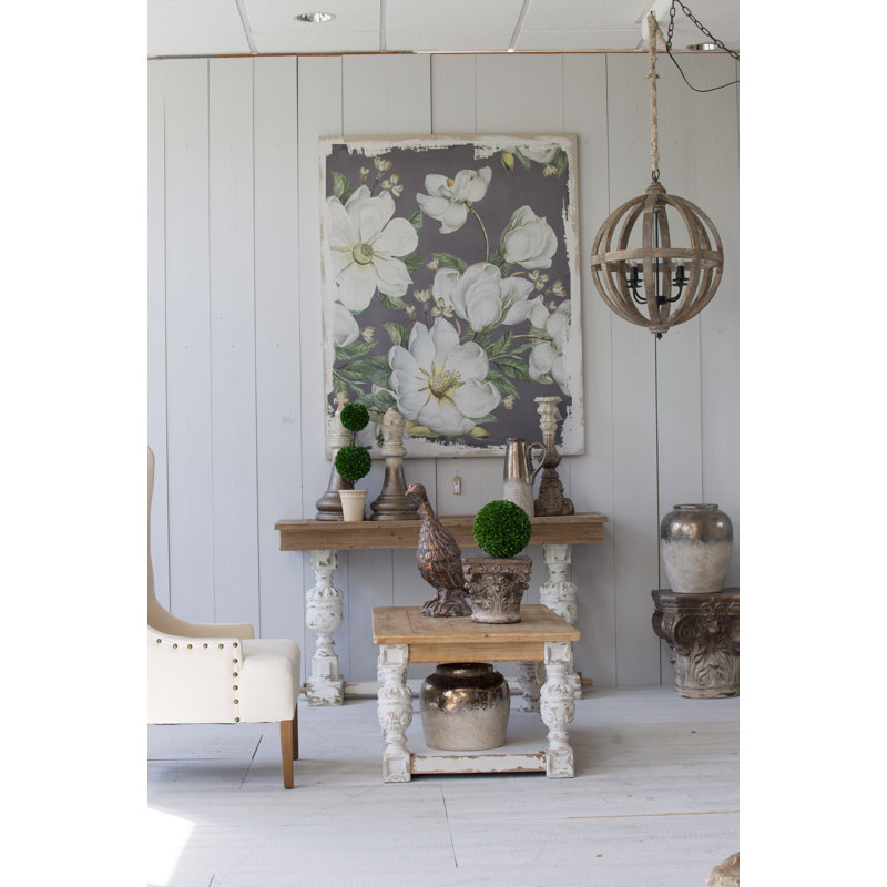 Sheilds 4 - Light Wood Globe Chandelier