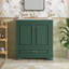 Meuble-lavabo opulent de 30 po avec lavabo en céramique, 2 grandes portes à fermeture douce et armoire de rangement en bois massif