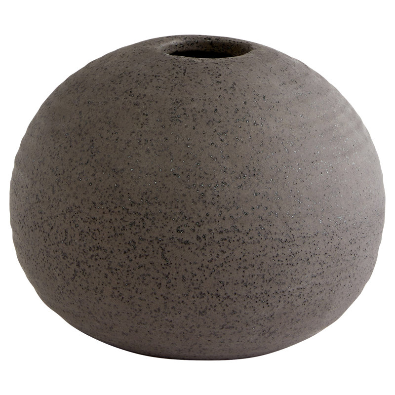 Perennial Handcrafted Ceramic Table Vase, Black