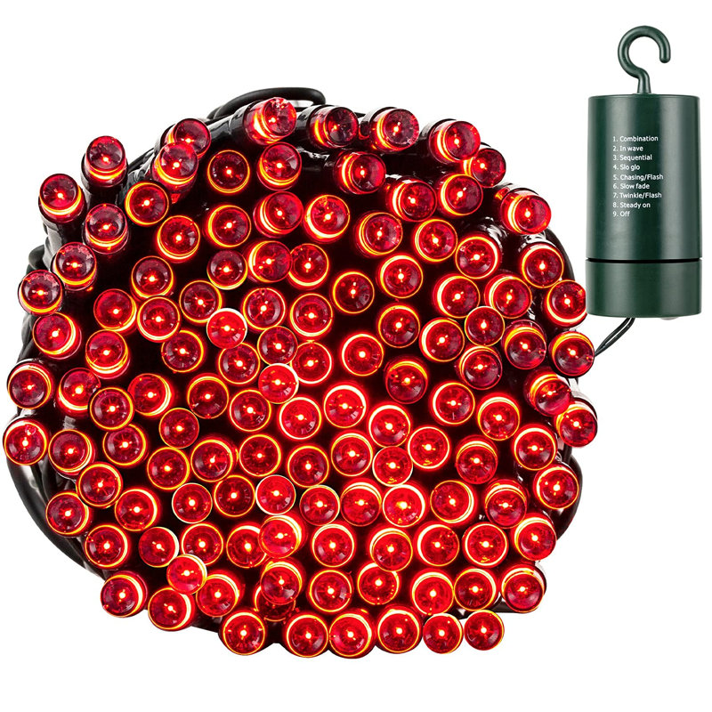 3.15'' LED String Lights, Red