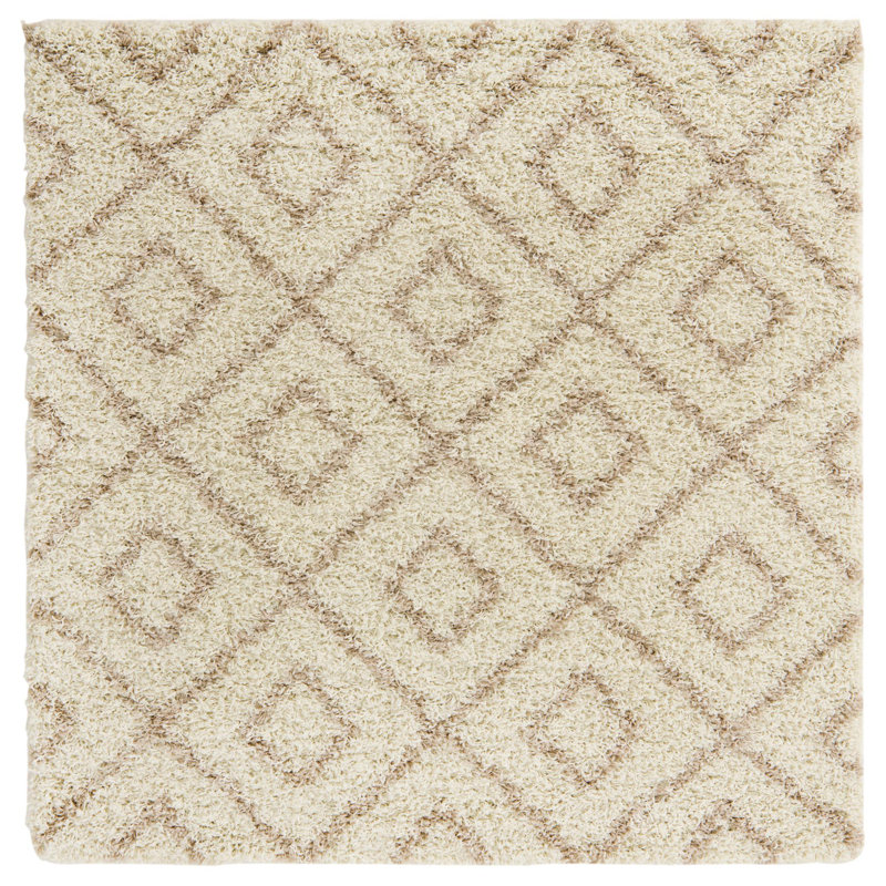Geometric Indoor Rug, Square 5'3"