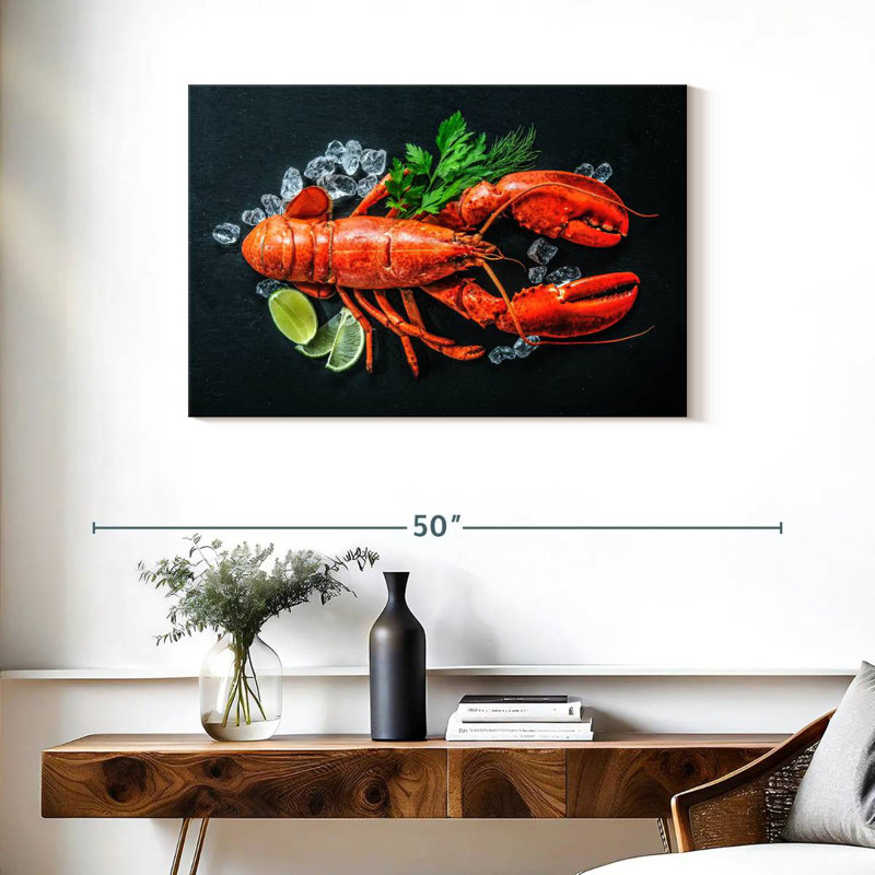 Homard rouge Yarlin, H 24 po x l 36 po