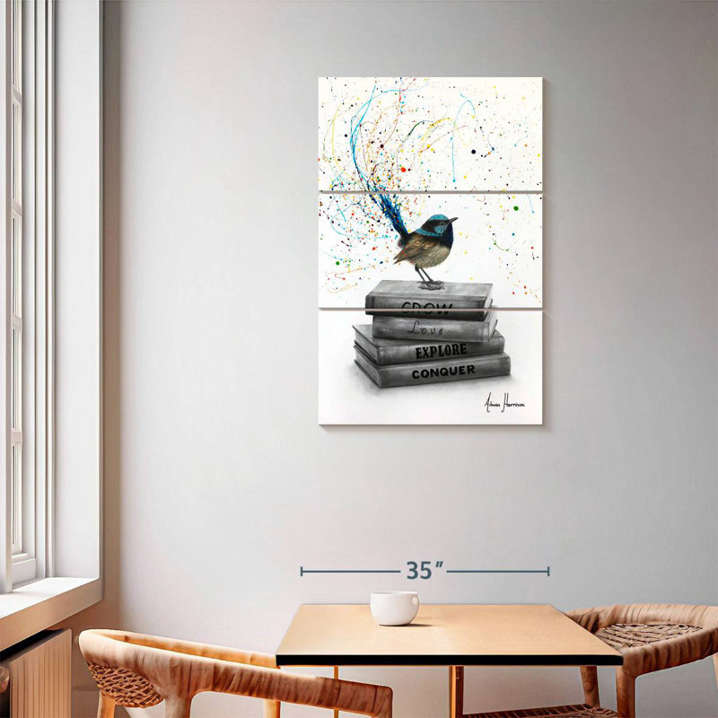 Brampt Building Books, 57" H x 36" W