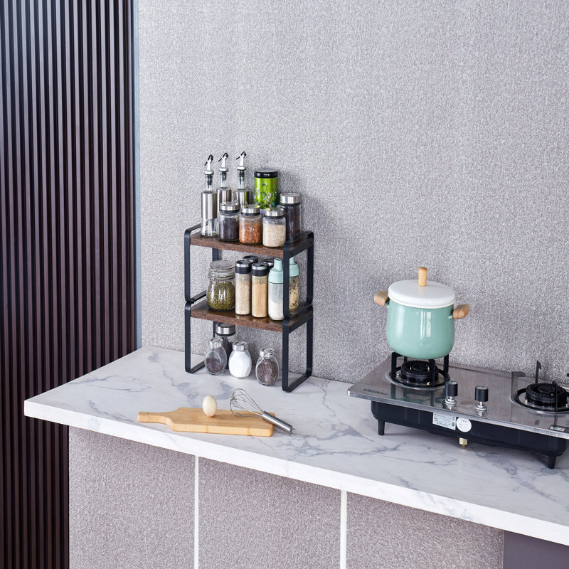 2-Tier Storage Shelves,Adjustable Shelving Unit, Home Storage Shelf,For Basement Kitchen Warehouse