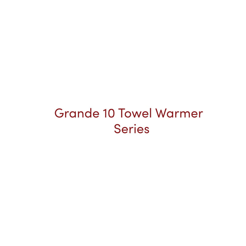 Grande 10-Bar Black Stainless Steel Wall-Mounted Towel Warmer