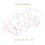 Canapé en tissu à garniture cloutée 83 po 83 po Modern Classic-1669860125