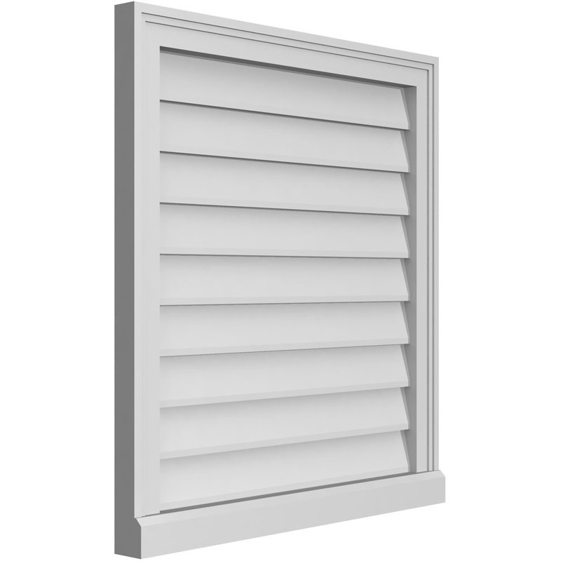 Cadre de seuil Brickmould, brun clair apprêté, H 28 po x l 26 po x P 2 po