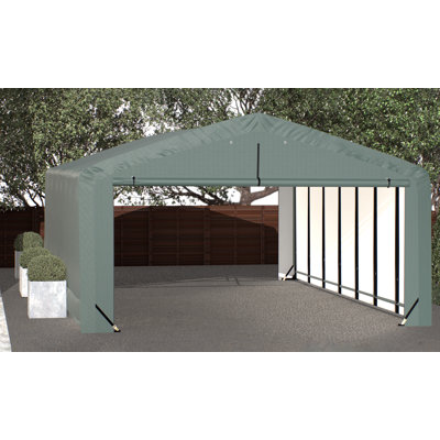 Garage Shelterube résistant au vent et à la neige, 20 x 32 x 12, vert