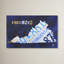 « virginie license map », impression sur toile tendue-16420003