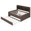 Wooden Captain Bed With Built-In Bookshelves-1303040227