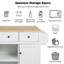 Chariot de cuisine avec comptoir rabattable et supports de rangement internes-990477116